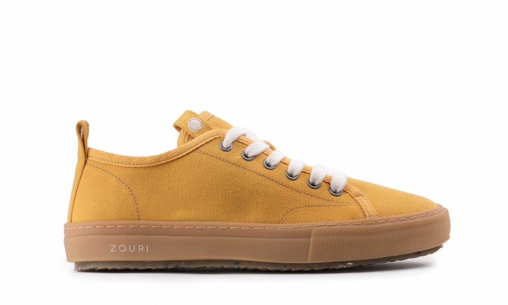 Veganer Sneaker | ZOURI Bloom Mustard Earth