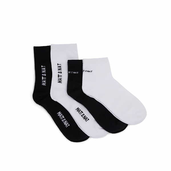 Vegane Socken | MATT & NAT Sock Box Set Black & White