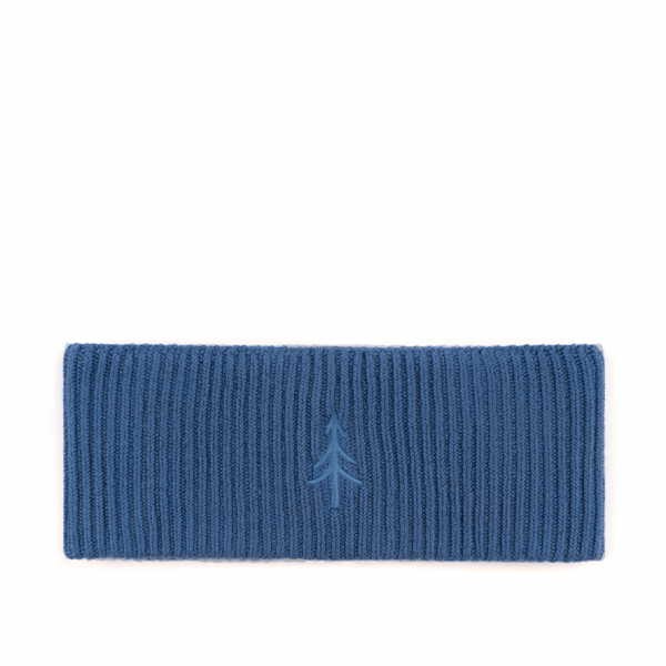 Veganes Stirnband | BLEED Knitted Eco ECO23 Tree Stirnband Blau