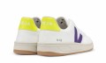 Veganer Sneaker | VEJA V-12 B-Mesh White Purple Jaune-Fluo
