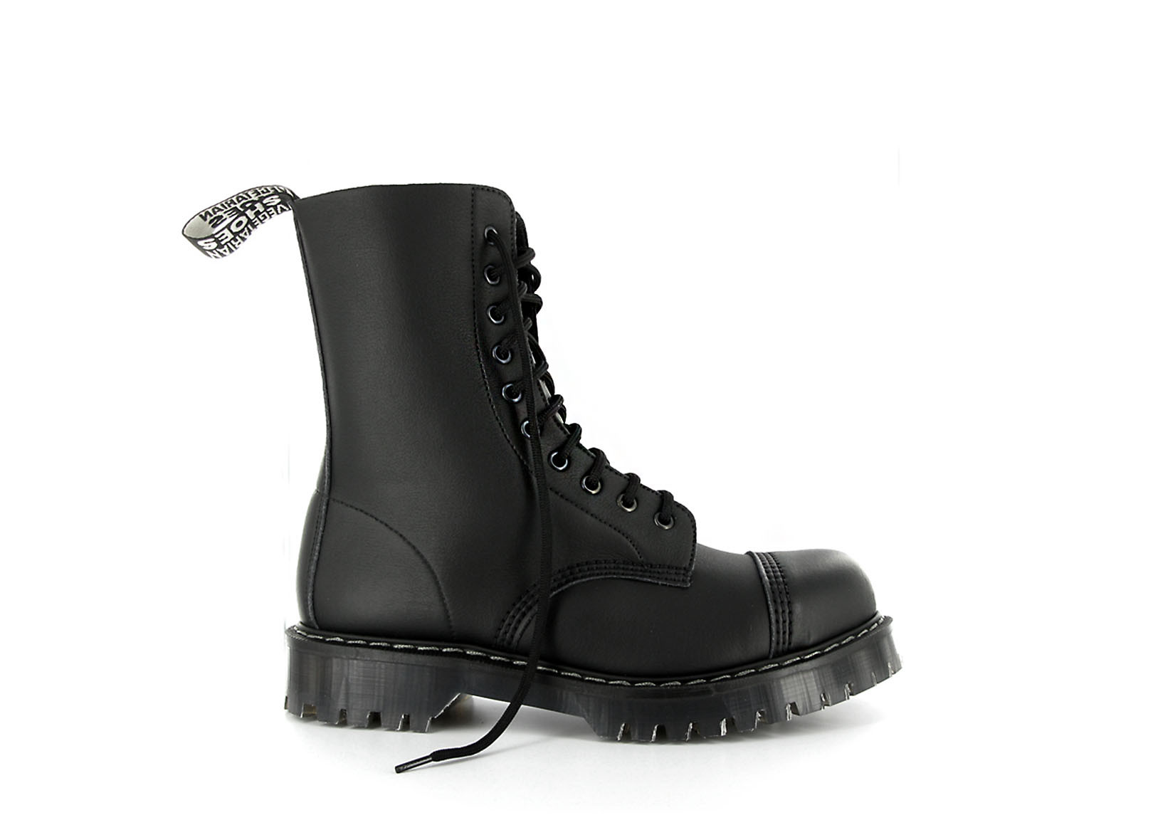 Vegetarian Shoes Airseal 10 Eye Boot Steel Toe Black for Men | Lyst