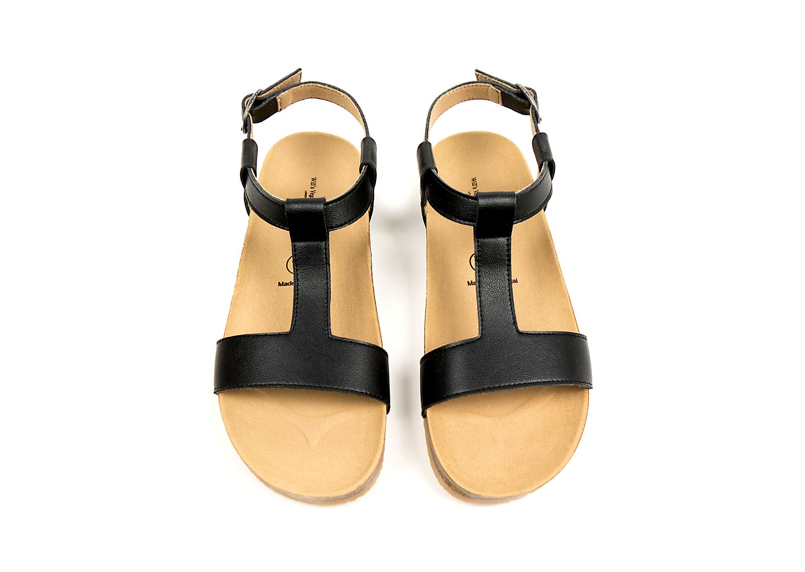 vegan footbed sandals